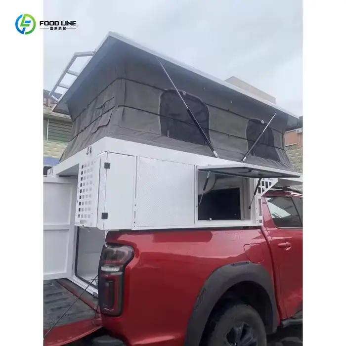 Tente de toit pliable personnalisée pour camion, design spacieux et durable avec support de toit pour voiture, pour le camping et les voyages en plein air