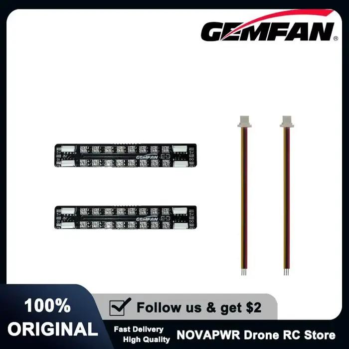 Gemfan LED 08/20 bande lumineuse de bras de drone programmable éclairage rvb avec contrôleur CU pour drones FPV