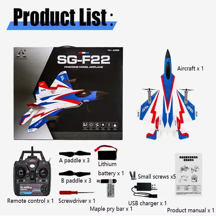 Avion RC F22 cascadeurs