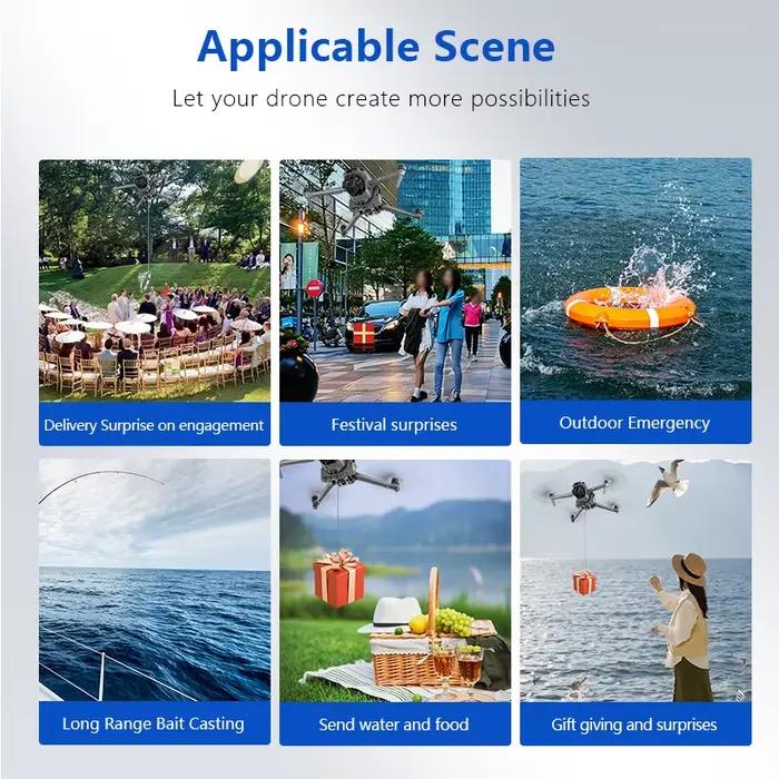 Système de largage aérien amélioré 12KM pour accessoires de drone DJI Air 3S