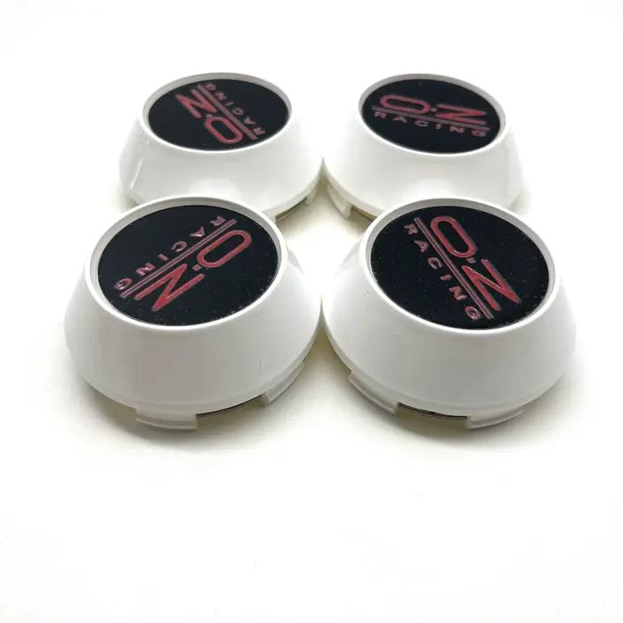 4 autocollants emblèmes O.Z OZ Racing 60mm 65mm 68mm 69mm pour enjoliveurs de roue de voiture, accessoires de moyeu de roue blancs