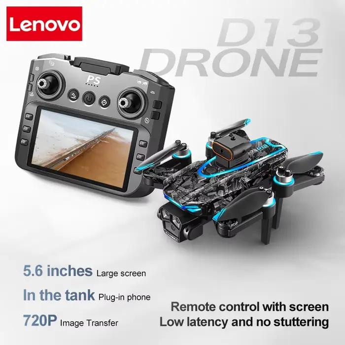 Lenovo D13 GPS Drone 8K Triple caméra aérienne HD flux optique Intelligent évitement d'obstacles pliable moteur sans