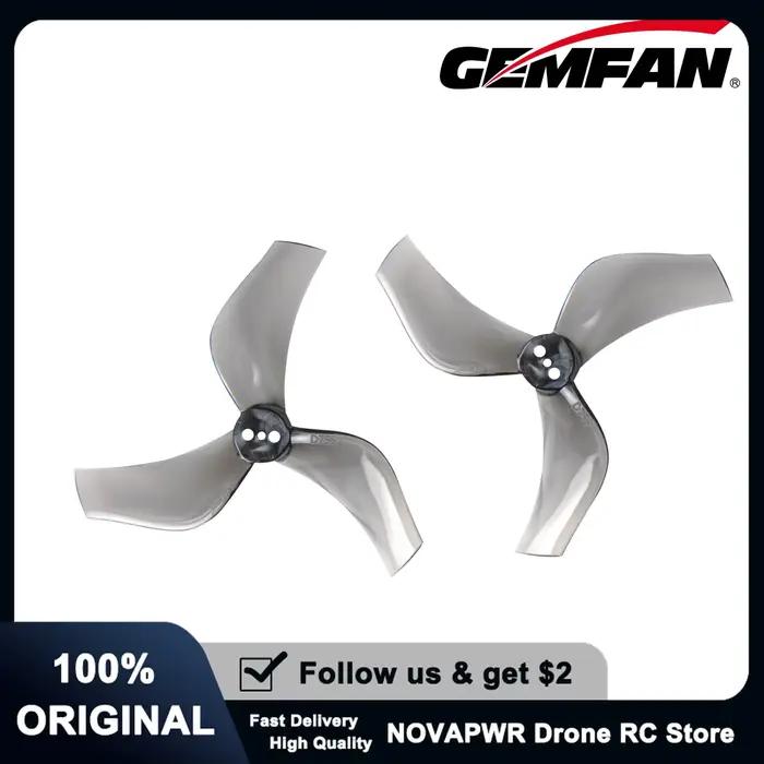 Gemfan D75MMS-3 Hélice canalisée à 3 pales de 3 pouces avec support à 3 trous pour drones de course FPV de style Whoop
