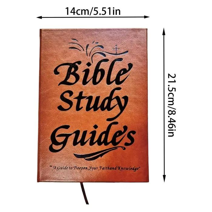 Guide d'étude biblique pour débutants Journal dévotion de 66 pages avec citations quotidiennes des écritures, réflexions de prière et plan d'étude pendant l'année
