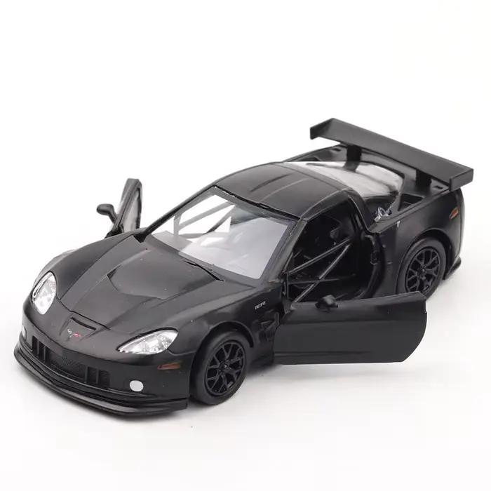 Modèle de voiture miniature Chevrolet Corvette C6-R 1/36 RMZ CiTY, voiture de course miniature en métal, collection de modèles réduits, cadeau pour petit ami