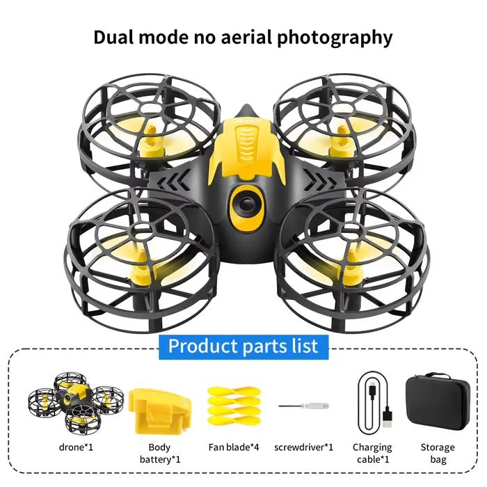 4DRC V18 Mini Drone 3D Flip Mode sans tête Drones pression d'air hauteur maintenir RC quadrirotor Dron jouet pour enfants cadeau nouveau