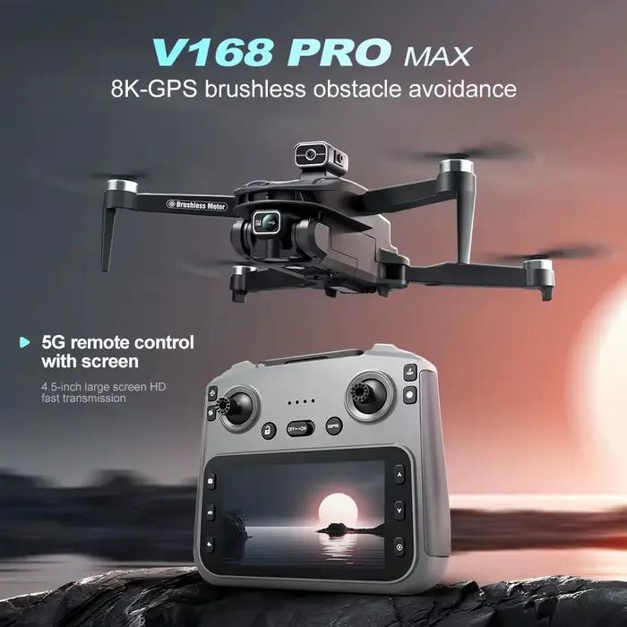 Drone GPS V168 MAX 2026 Professionnel avec Caméra 8K