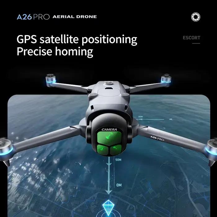 Drone pliable Lenovo A26 Pro 4K HD avec moteur sans balais