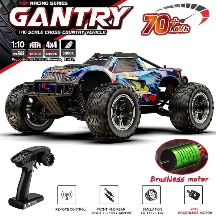 RC Voiture KF10 1:10 4WD Vitesse 70km/h Terrain Tout-Usage Blanc Noir Vert Monster Truck Occasions Spéciales