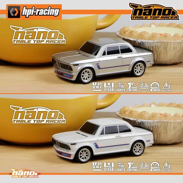 HPI Racing 161400 161401 1:64 Turbo NANO-TTR 1/64 Mirco RC Modèle de voiture télécommandée sur route Jouets de bureau pour adultes et enfants