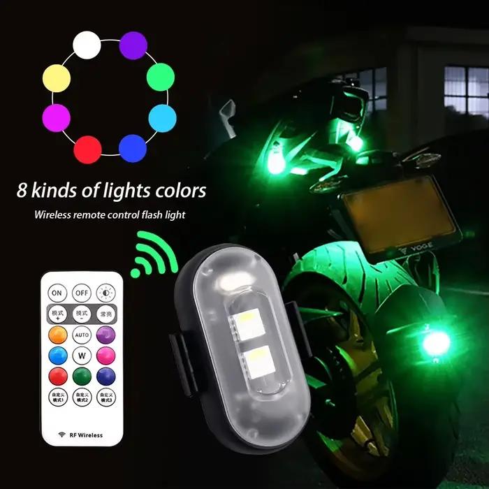 1-6PCS Feux stroboscopiques LED sans fil pour drone