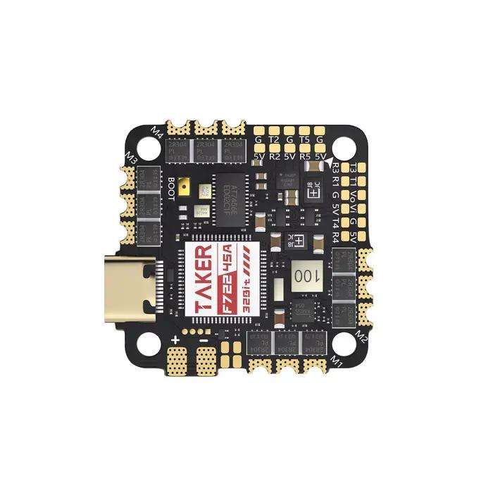 Contrôleur de vol AIO GEPRC TAKER F722 45A 32 bits 2-6S 55A Burst 5Uarts Betaflight OSD pour drone de course FPV Quadcopter