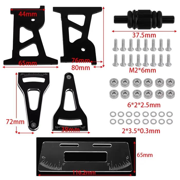 Hobby RC – système de configuration de châssis de route en alliage d'aluminium