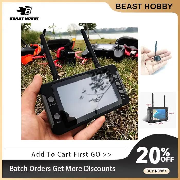 Moniteur FPV 5.8G avec DVR 40CH 4.3 pouces