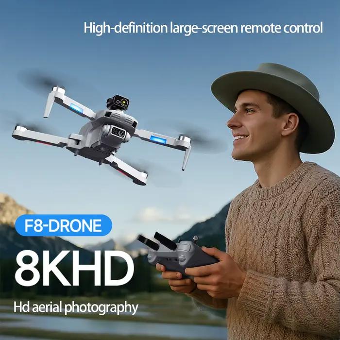 Drone 4DRC F8 PRO MAX avec Caméra HD 8K, GPS, Wi-Fi 5G, et Contrôleur d'Application Multilingue Pour Vues Aériennes Professionnelles