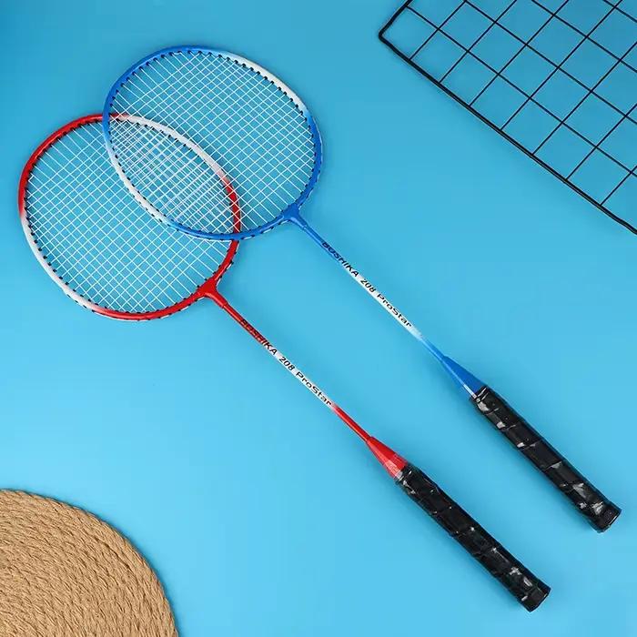 2 pièces raquettes + 1 sac de raquette ensemble de raquettes de Badminton pour débutants enfants adultes inclus raquette de sport Durable en alliage de fer