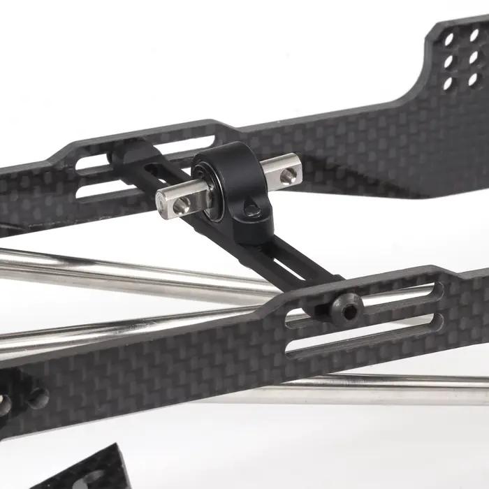 Kit de châssis LCG en carbone Performance RC avec plaque antidérapante Delrin pour plates-formes Comp sur chenilles 1/10 RC Capra SCX10 II