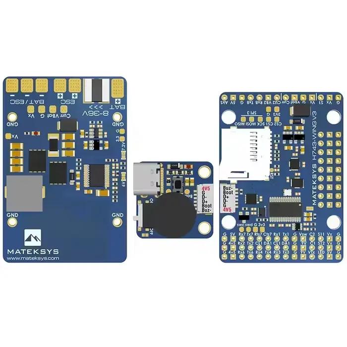 Contrôleur de vol MATEK H743-WING V3 STM32H743VIT6 3-8S avec OSD intégré et Blackbox pour drones multirotors et à aile fixe RC occasions spéciales
