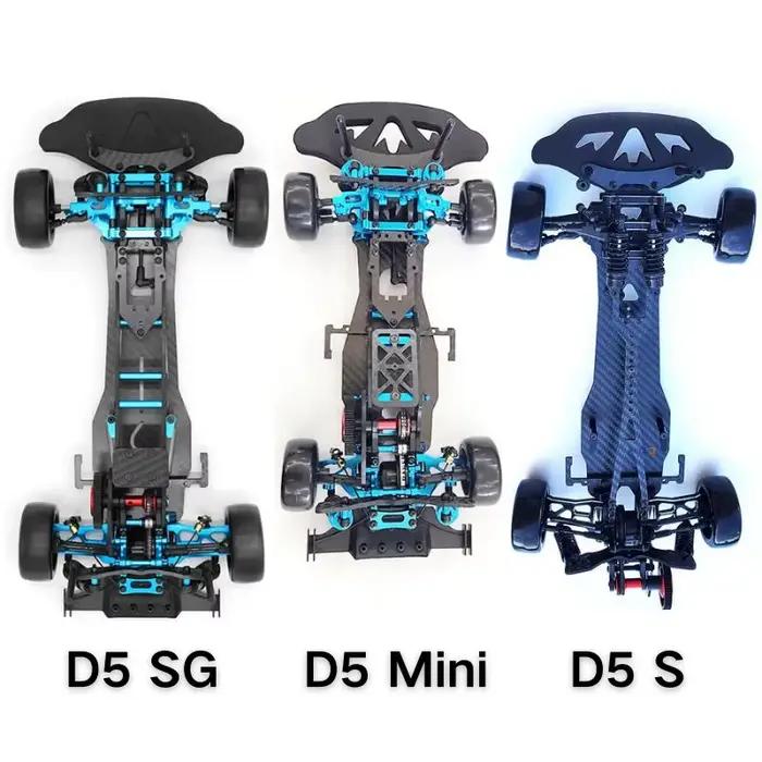 Voiture RC 3 courses Sakura D5 S SG Mini KIT 1:10 en Fiber de carbone, modèle de bricolage, télécommande, dérive Super arrière, cadre de course à grande vitesse