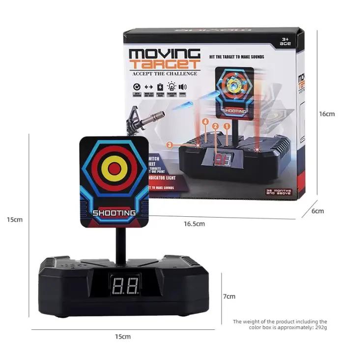360 ° Cible de tir électronique mobile rotative avec retour automatique pour compétition de tir et jeu de fête