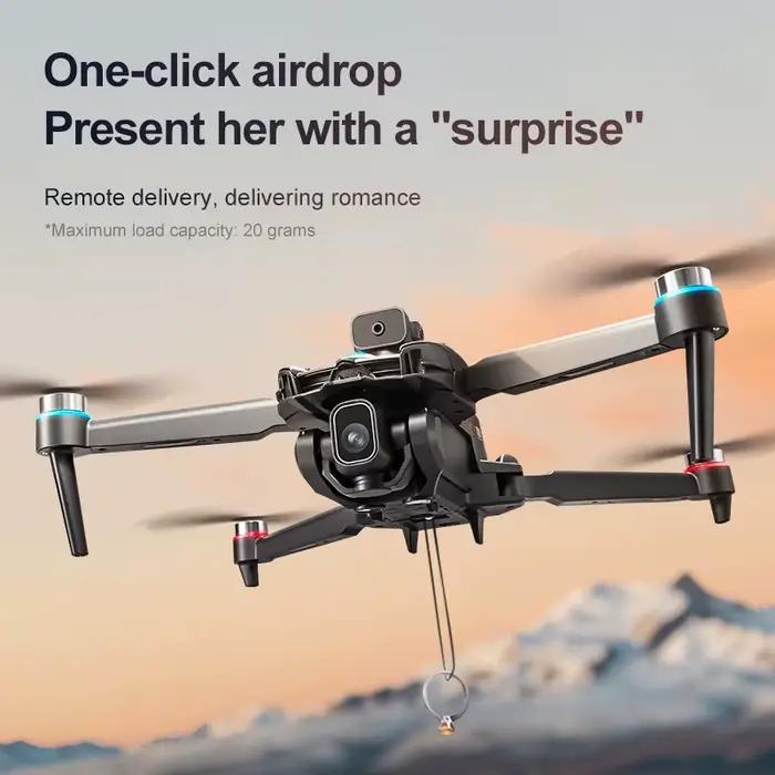 Nouveau drone KY108 2026 avec caméra 8K, écran de contrôle grand format de 4,3 pouces, drone professionnel 360° ° Drone RC pliable avec système d'évitement d'obstacles