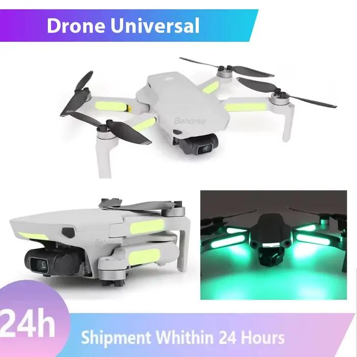 Autocollants lumineux universels pour drone DJI Lito 1/X1/Neo 2/Neo/Mini 3 4 5Pro/Air 3 phosphorescents pour vols de nuit sécurité personnalisation protection carrosserie