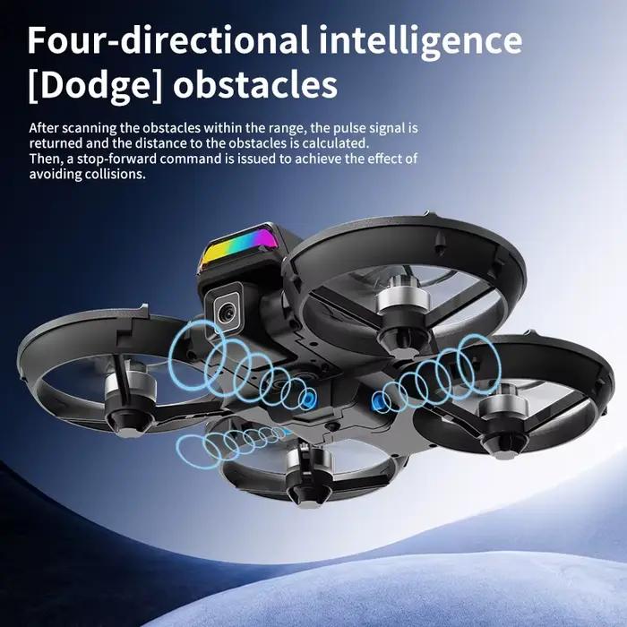 Drone quadricoptère RC avec caméra intégrée et fonction de contrôle par smartphone pour les aventures aériennes et les prises de vue créatives