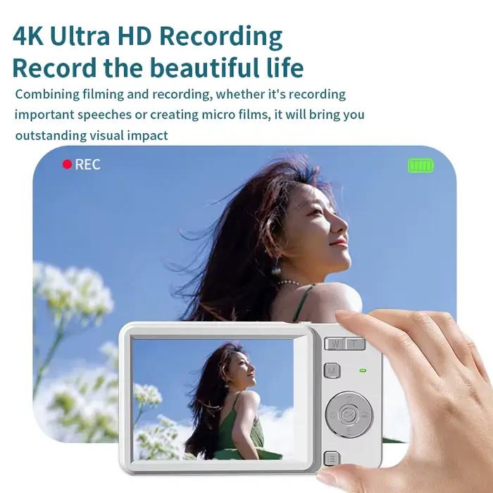 Nouvel appareil photo numérique 4K Ultra HD 64MP avec zoom 16x