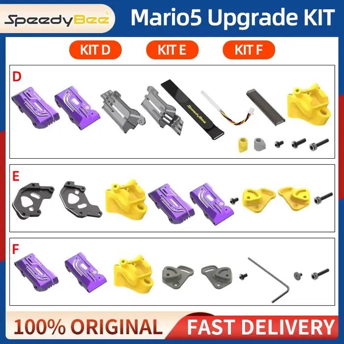 Mario5 Mario 5 KIT de mise à niveau D/E/F support d'antenne/plaque latérale de refroidissement/vis pour Drone RC FPV O4