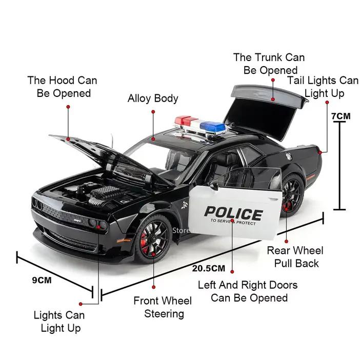 Hellcat – modèle de voiture de Police 1:24