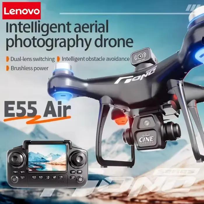 Lenovo E55 Drone Mini Dual Camera 8K Aerial HD Profesional Helicopter GPS Positioning Avoidance Bushless Motor