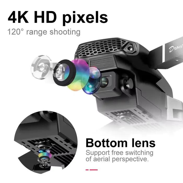 E88pro Drone professionnel Dron flux optique 4k double caméra photographie aérienne avion à quatre axes RC Quadrotor jouets pour enfants