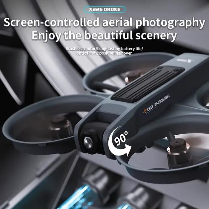 Nouveau X226 RC Drone 2.4G 5G professionnel 4K HD photographie aérienne télécommande FPV Dron HD double caméra quadrirotor garçon jouets cadeaux