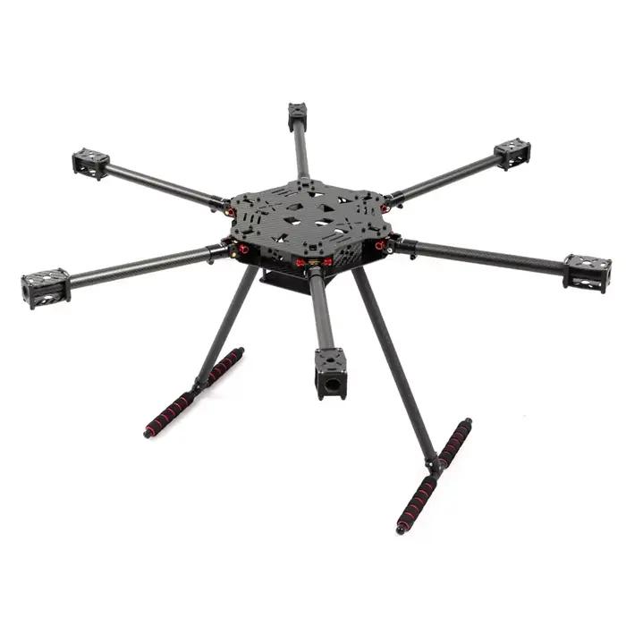 Kit de châssis d'hélicoptère hexacoptère F850 entièrement en fibre de carbone, 850 mm, pliable, compatible avec Pixhawk pour la photographie aérienne