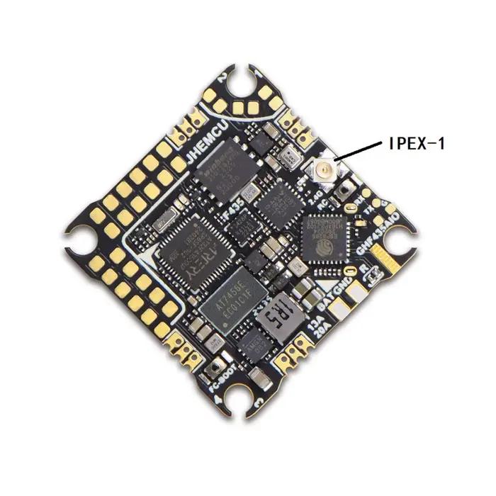 JHEMCU GHF435AIO 20A contrôleur de vol 2-4S avec OSD Baro Blackbox 16 mo GPS intégré ELRS 2.4G CRSF pour Drone RC FPV Freestyle
