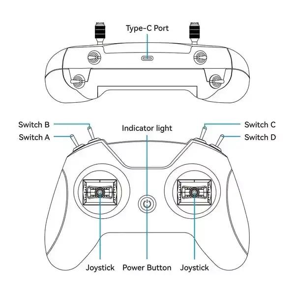 Contrôleur de simulateur FPV BETAFPV LiteRadio 2 SIM SE