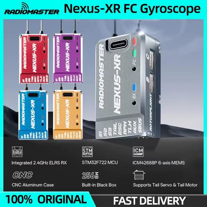 Radiomaster NEXUS-XR contrôleur de vol d'hélicoptère FC Gyroscope ICM42688P intégré double ELRS RX pour hélicoptère RC aile fixe