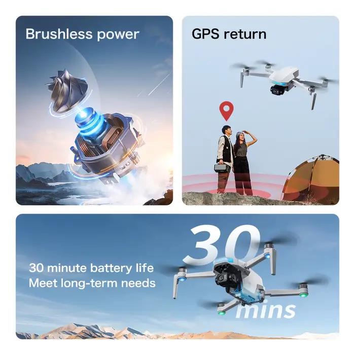 Drone GPS S-X1 MAX avec cardan 3 axes