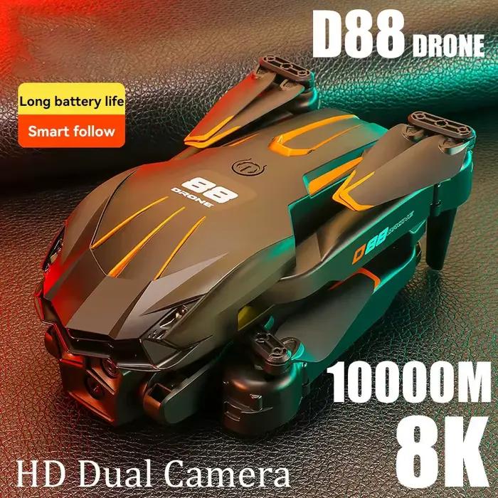 Xiaomi D88 Drone 8K HD double caméra photographie aérienne professionnelle flux optique vol stationnaire geste tir pliable quadrirotor 