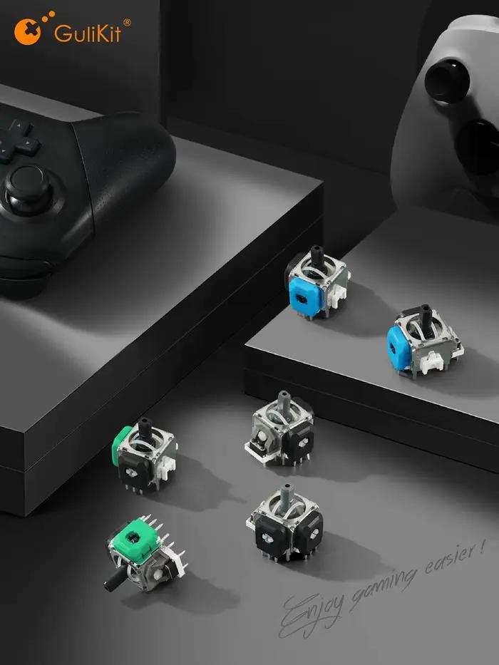 Manette de jeu GuliKit Anti-Drift TMR pour PS4, Xbox Series, Switch Pro, PS5/PS5 Edge, accessoires de jeu, remplacement