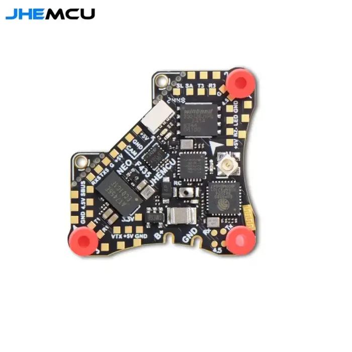 Contrôleur de vol JHEMCU F435 NEO 1S AIO avec ESC 4-en-1 5A Dshot300 Type-C intégré ELRS 2.4G pour micro-drone FPV RC Whoop Racing