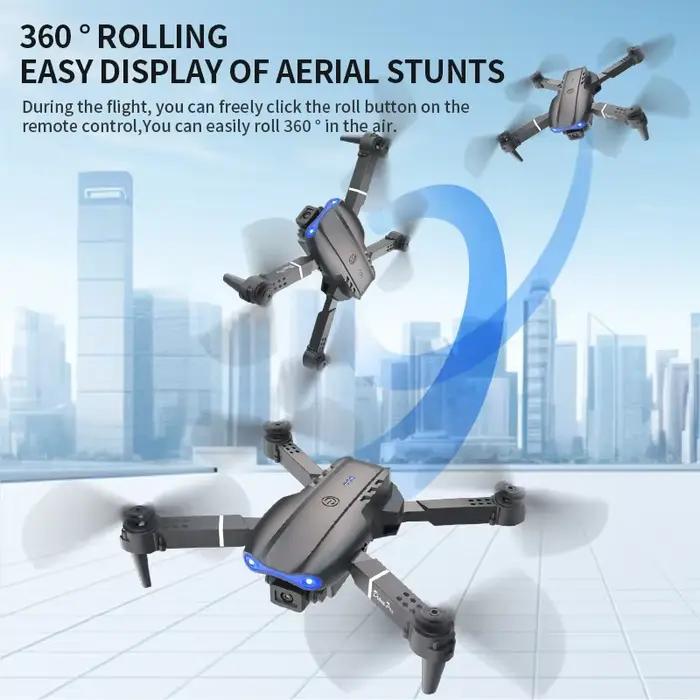 Drone E99 Pro avec caméra HD 8K, quadrirotor télécommandé, avion à quatre axes, maintien d'altitude, jouet volant GPS pour la photographie aérienne, usage intérieur/extérieur, occasion spéciale