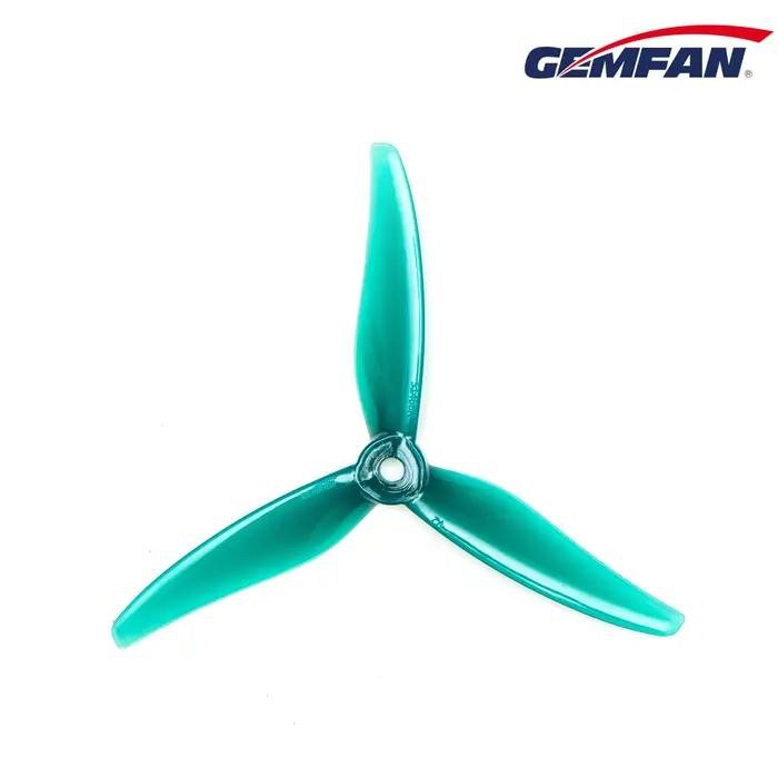 Hélices Gemfan 51466 V2 5 pouces 3 pales/tripales pour moteur brushless FPV