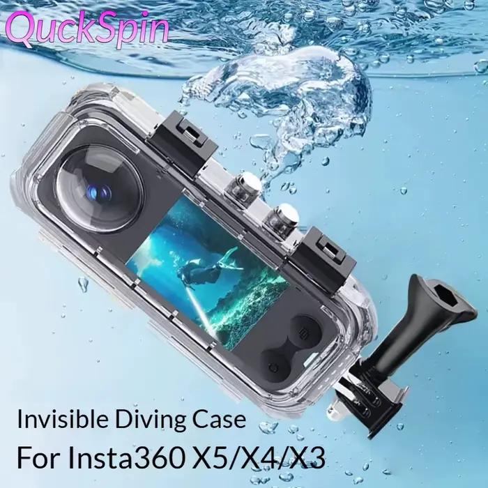 Boîtier de plongée invisible 45M pour Insta360 X5/X4/X3