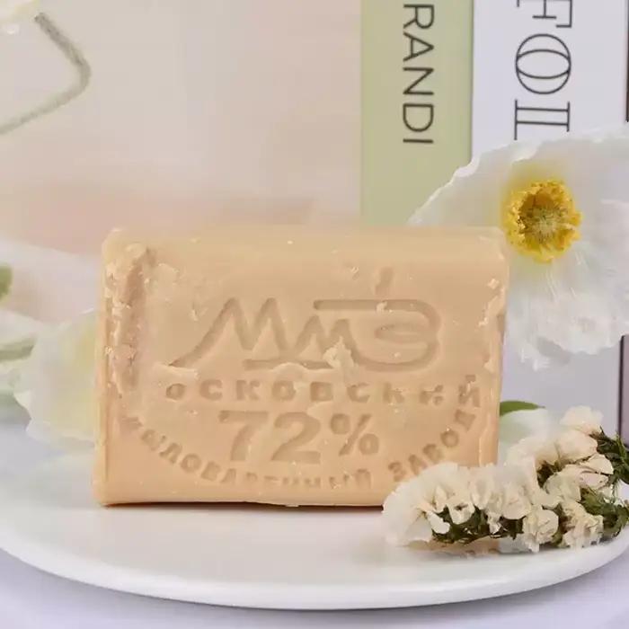 Savon anti-taches robuste – Formule traditionnelle raton laveur russe 72%, décontamination forte et soins délicats