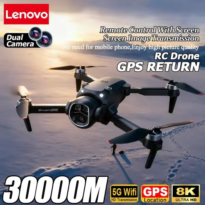 Drone RC Lenovo D18 GPS 8K avec double caméra HD aérienne