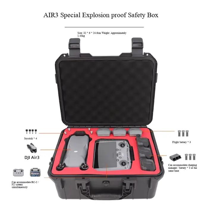 Boîte de transport pour accessoires de drone DJI Air 3 3S AIR 2 2S