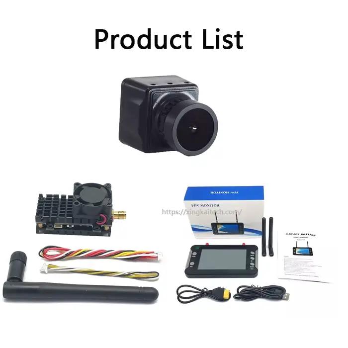 FPV VTX 2000mW Transmission d'image haute puissance 5.8G Drone à voilure fixe FPV transmettant une vidéo sans fil et un audio sur longue Distance