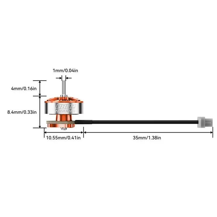 Moteur Brushless BETAFPV 0702 0802 22000KV 25000KV 28000KV 1S pour Drone Quadricoptère