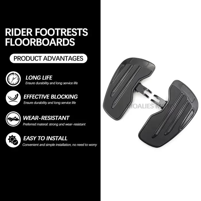 Repose-pieds avant larges pour Harley Softail Street Bob Fat Bob Breakout FXBB FXLR FXBR FXFB FXST FLSB 2018-2025